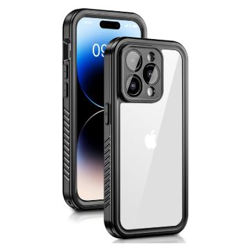  iPhone 14 Pro Case, IP68 Waterproof Case for iPhone 14 Pro Underwater Full Sealed Cover Snowproof Shockproof Dirtproof iPhone 14 Pro Case with Kickstand for Diving Swimming Skiing
