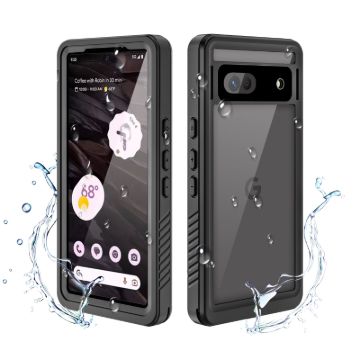 Google Pixel 7A Case, Pixel 7A 5G Case IP68 Waterproof with Built-in Screen Protector, Full Body Sealed Heavy Duty Shockproof Dustproof Snowproof Clear Case for Pixel 7A 6.1