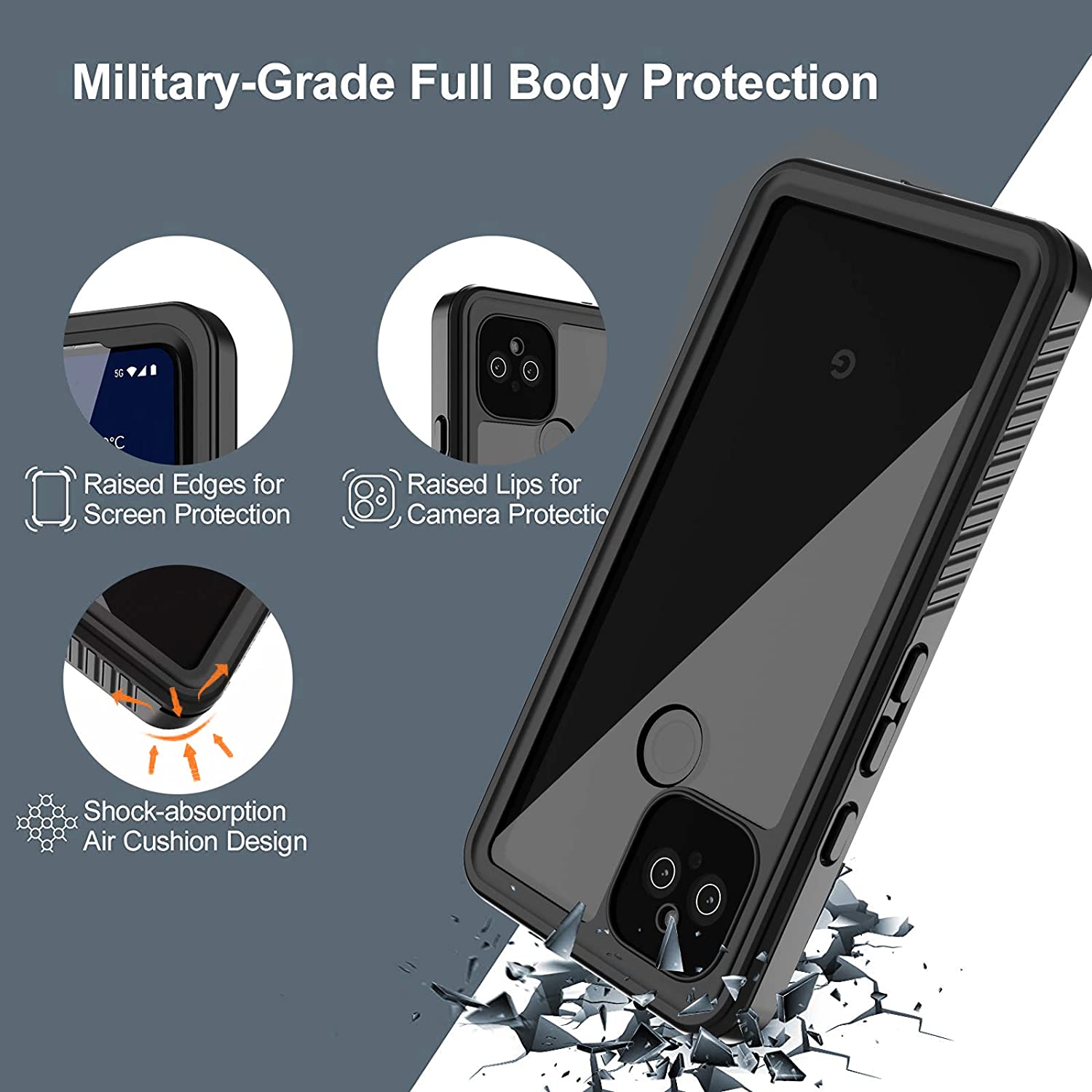 meritcaseGoogle Pixel 4A Waterproof Case