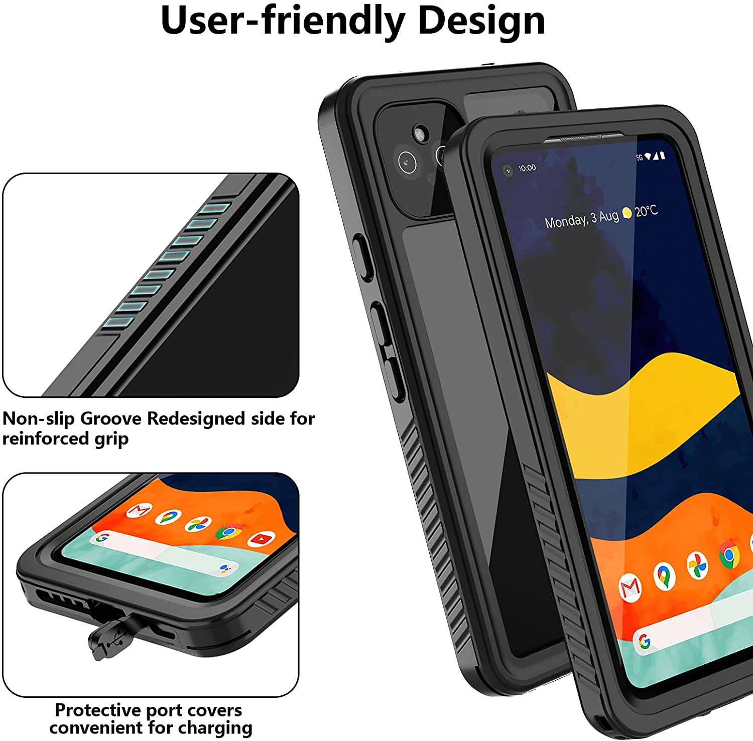 meritcaseGoogle Pixel 4A Waterproof Case