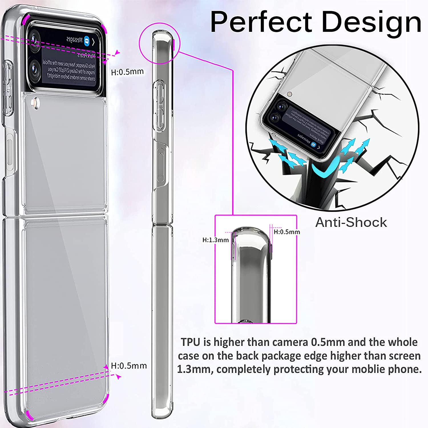 samsung galaxy z flip 3 clear case