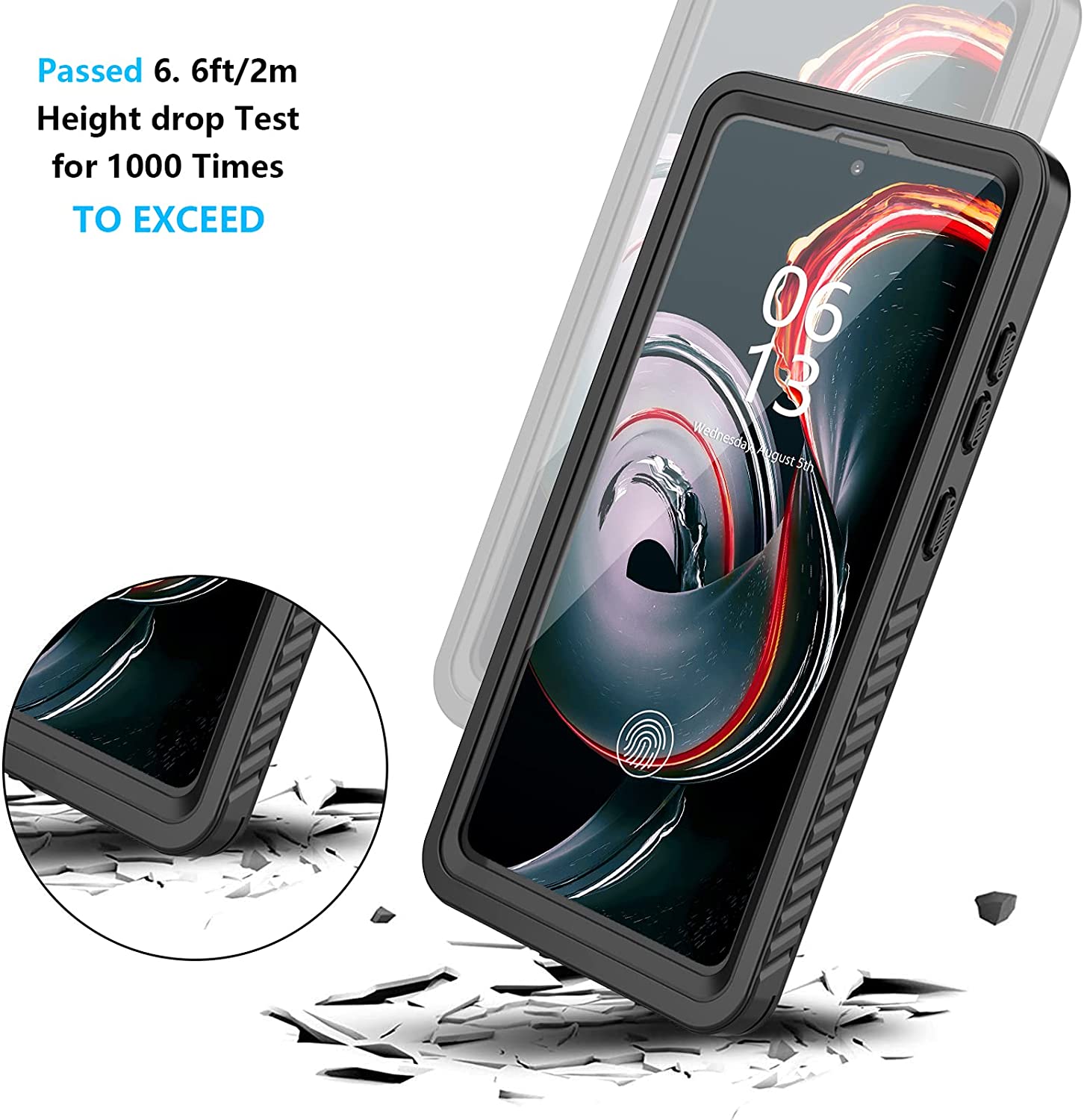 meritcaseSamsung Galaxy S20 Case Waterproof, Built in Screen Protector