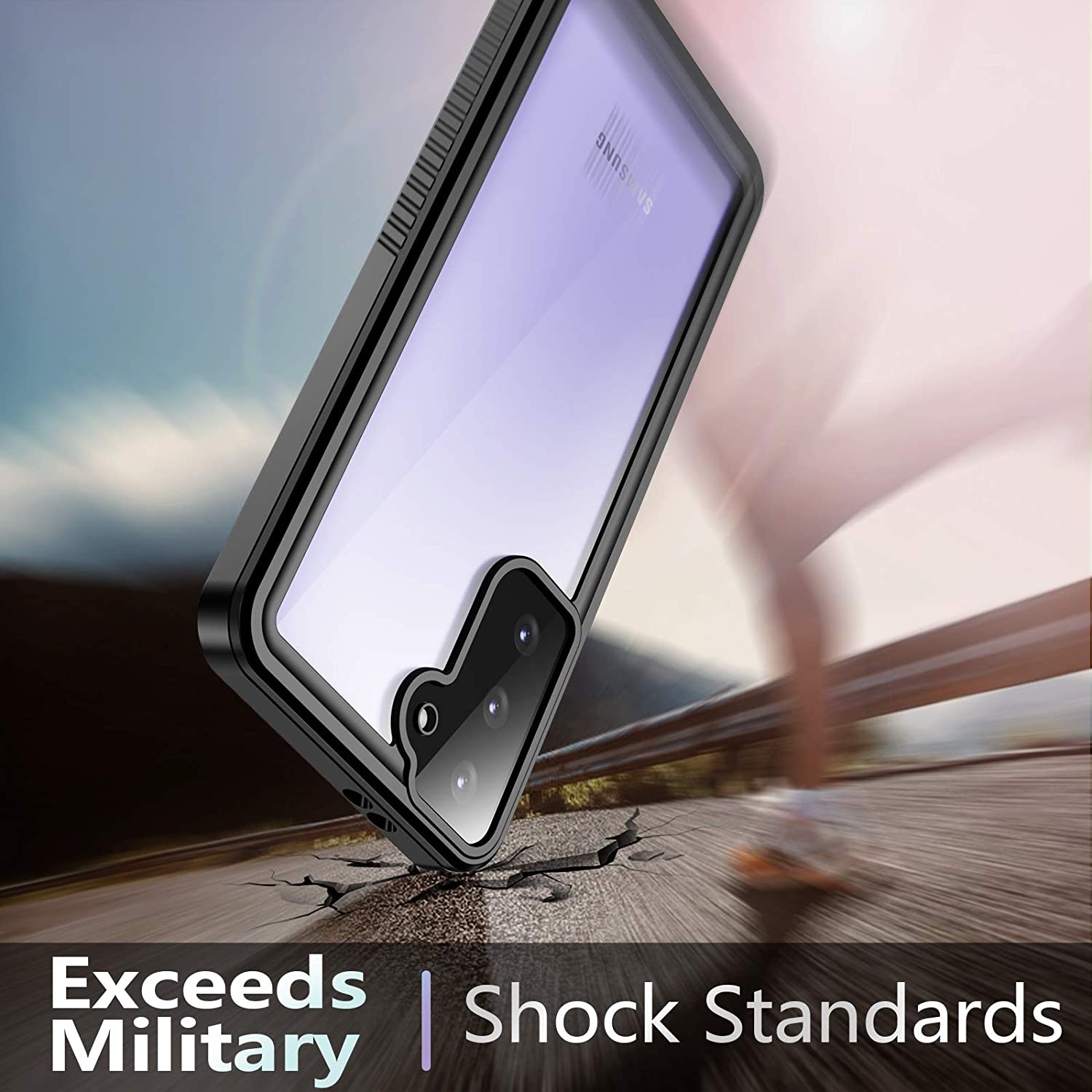 meritcaseSamsung Galaxy S21 Plus Case Waterproof,Clear Sound Quality