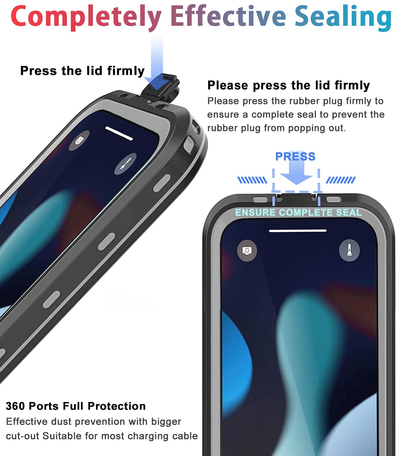 meritcaseiPhone 13 Case Waterproof Shockproof Dustproof FullBody