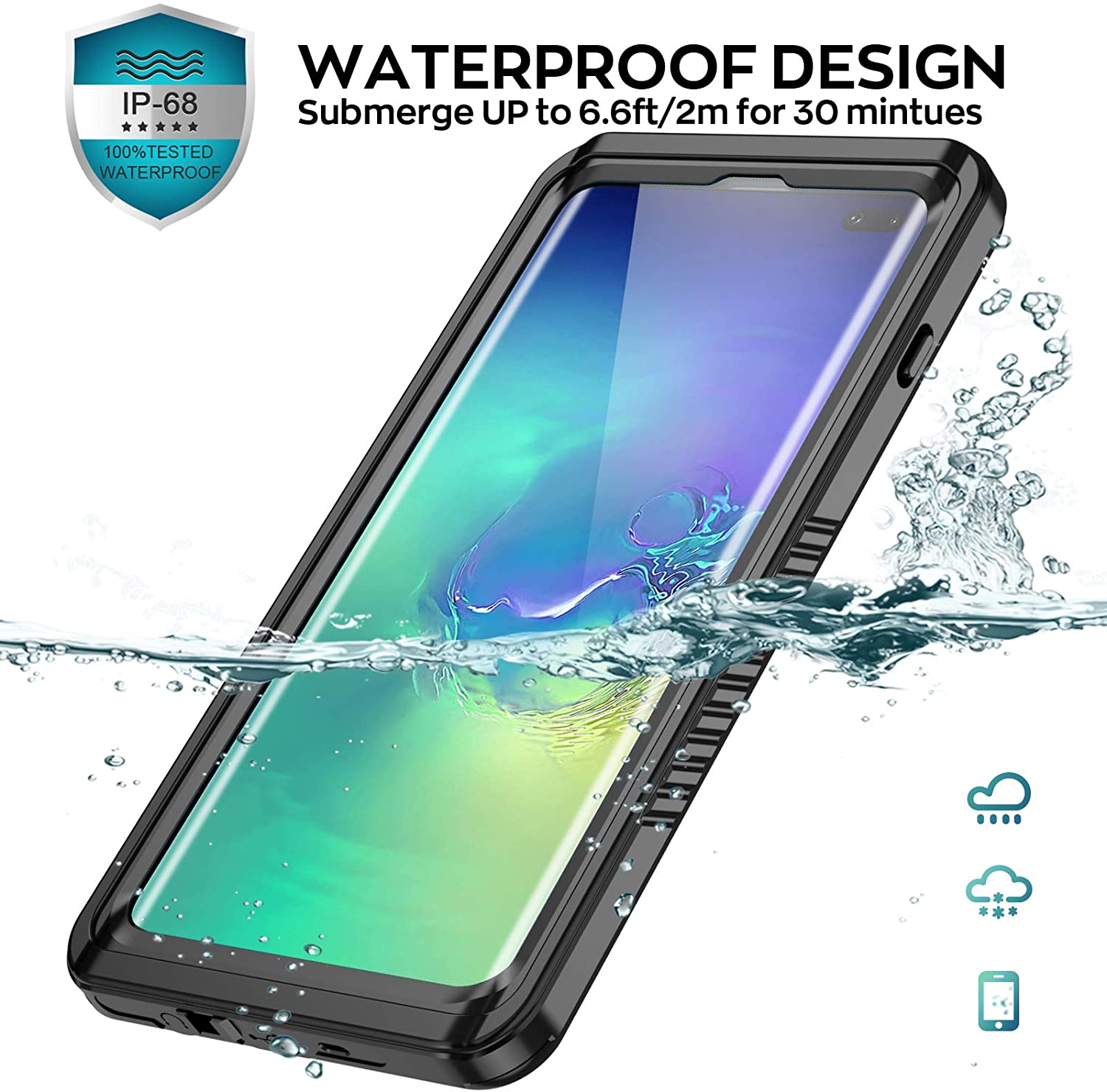 meritcaseGalaxy S10 + Plus Waterproof Case