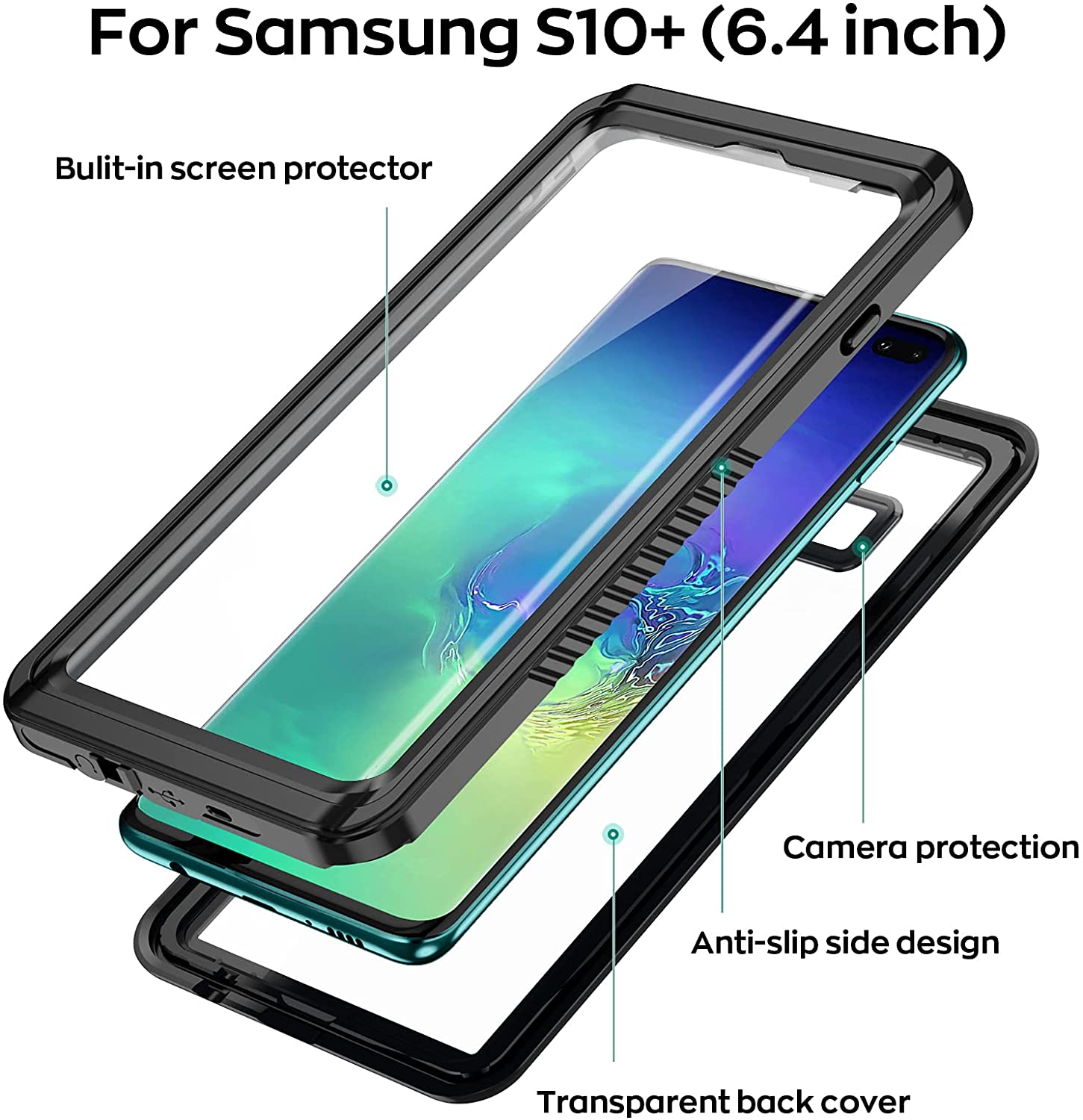 meritcaseGalaxy S10 + Plus Waterproof Case