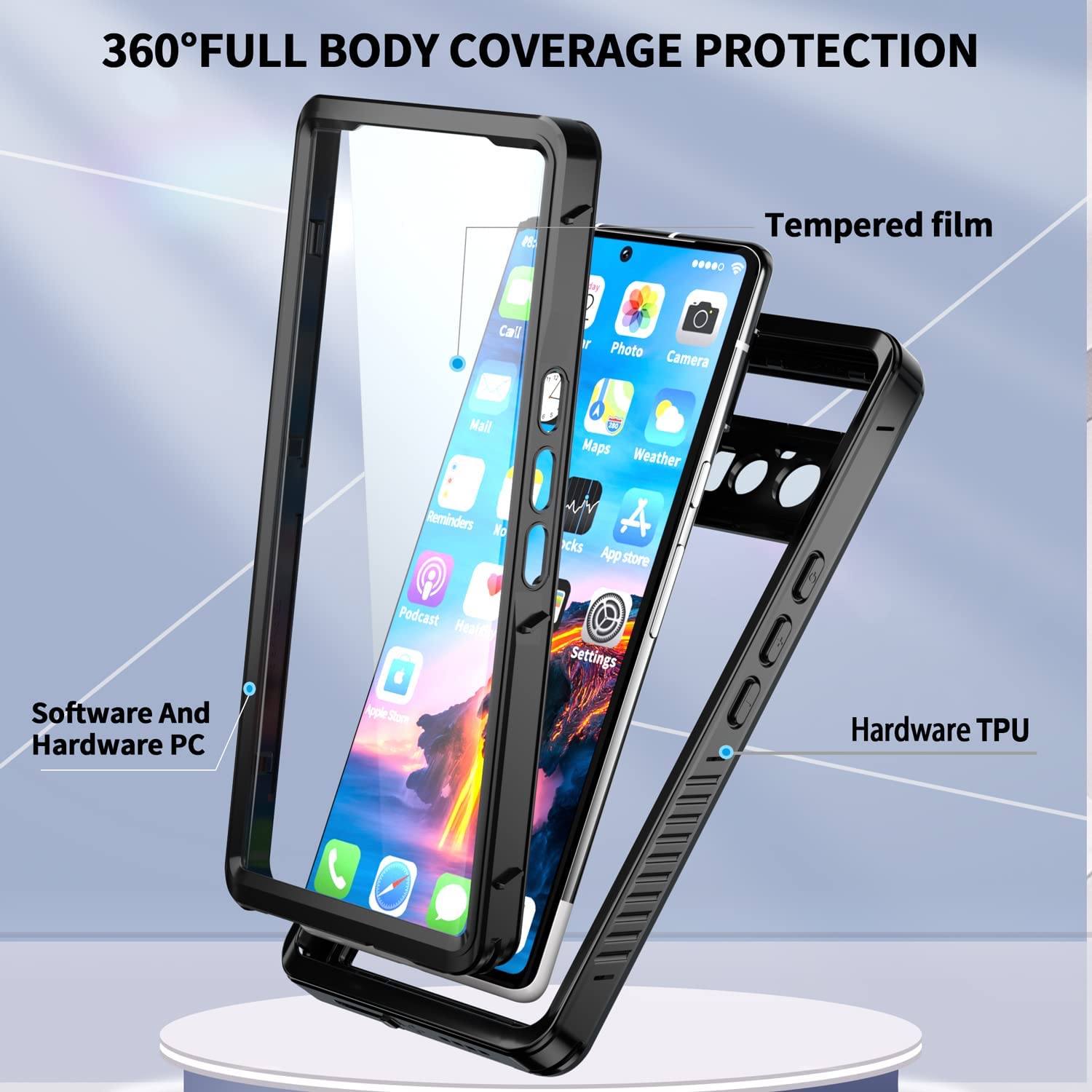 meritcase-Pixel 6 Pro Waterproof Case