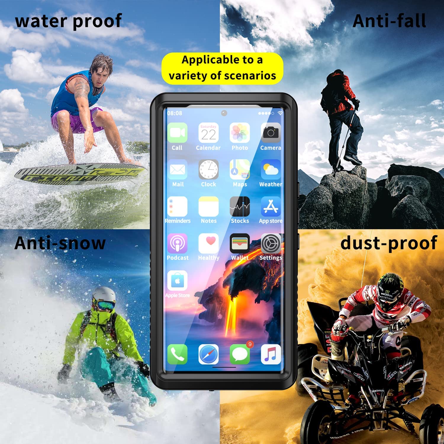 meritcase-Pixel 6 Pro Waterproof Case