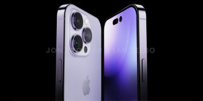 Apple iPhone 14 Pro HD Rendering Revealed: "Punch + Pill" Design, Purple Version