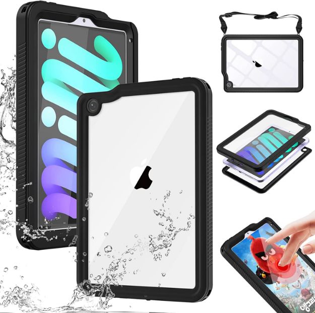 iPad Mini 6 2021 (6th Generation) Waterproof Case Underwater Protective Dustproof Shockproof Case	