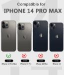 iPhone 14 Pro Max Waterproof Case, Shockproof Dustproof Phone Case with Screen Protector, Full Body Protective Phone Case for iPhone 14 Pro Max