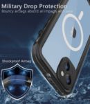 iPhone 14 Plus Waterproof Case,Shockproof Dustproof Sturdy with Built-in Screen Protector Charging Magnetic Ring Underwater Full Sealed Cover Protective for iPhone 14 Plus 6.7 inch