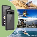 Google Pixel 7A Case, Pixel 7A 5G Case IP68 Waterproof with Built-in Screen Protector, Full Body Sealed Heavy Duty Shockproof Dustproof Snowproof Clear Case for Pixel 7A 6.1
