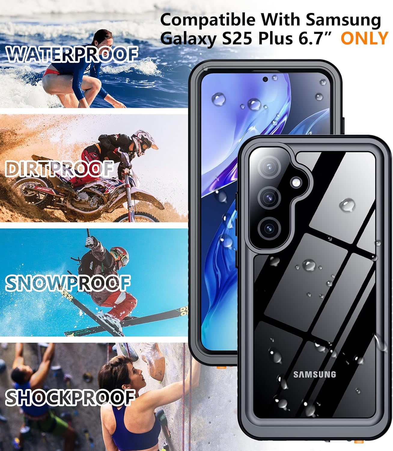 meritcaseSamsung Galaxy S25 Plus Waterproof Case